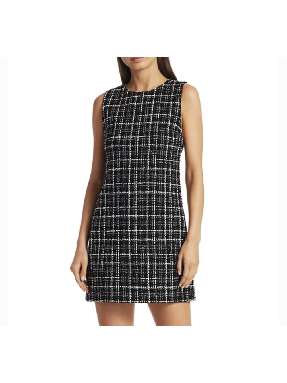 Alice and Olivia NWT Coley Tweed A-Line Mini Dress in Size 0 - Picture 2 of 4